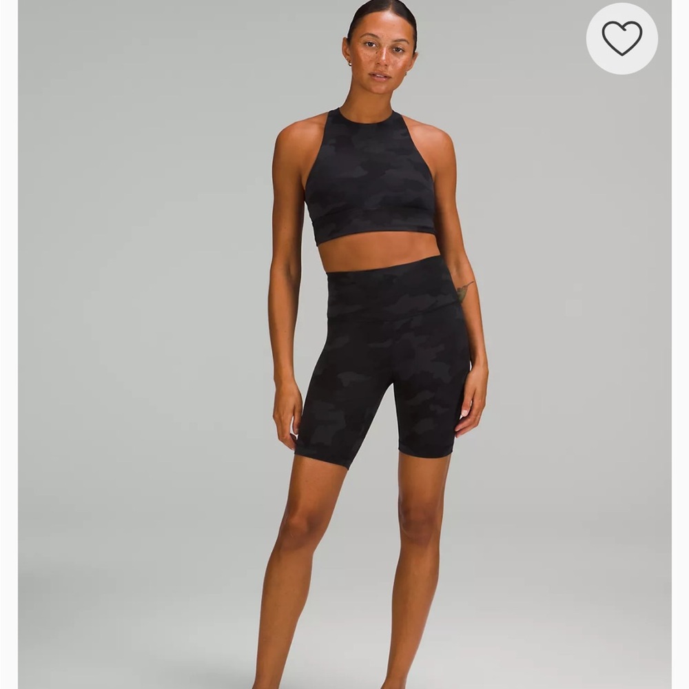 lululemon athletica Black Camo Bike Shorts